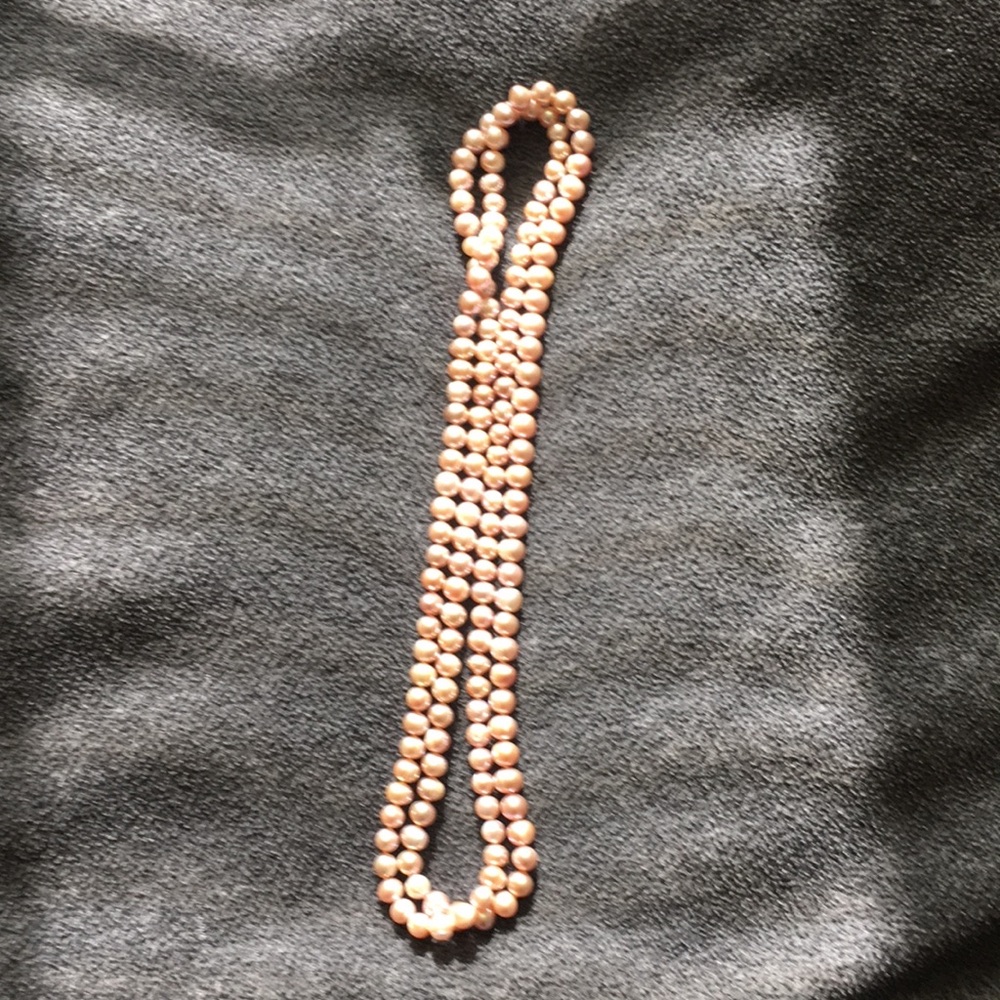Pink fresh water pearls